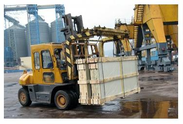 Šakinio krautuvo strėlės krano tvirtinimas